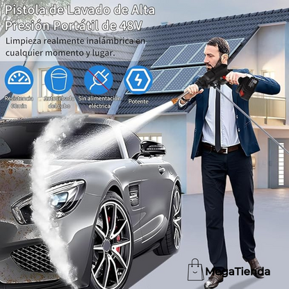 HIDROLAVADORA INALÁMBRICA MULTIFUNCIONAL CON BATERÍA RECARGABLE