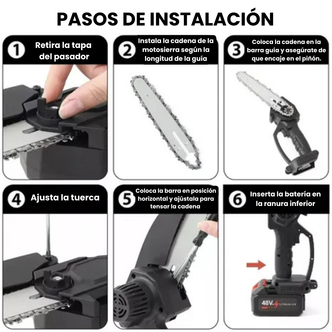 MOTOSIERRA INALÁMBRICA DE ALTA POTENCIA