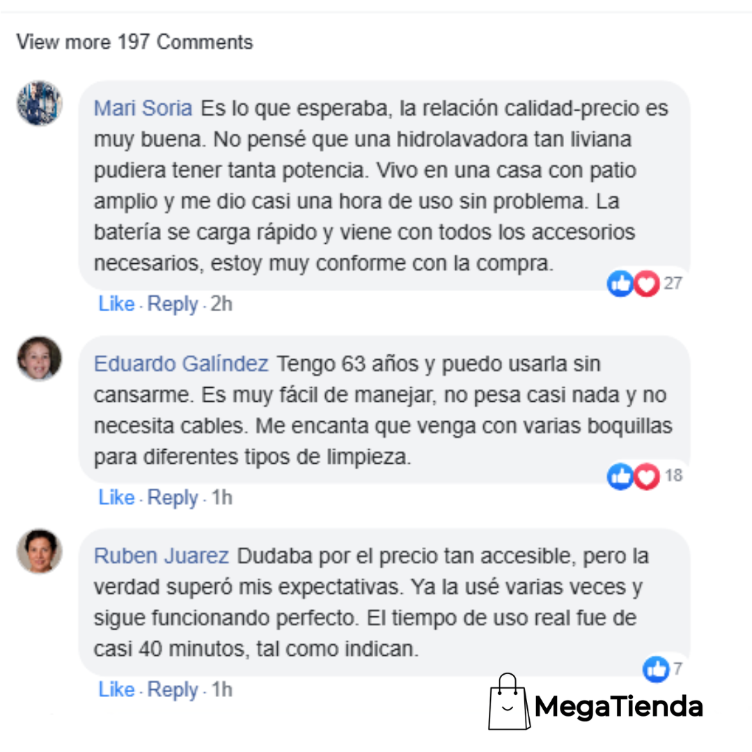 HIDROLAVADORA INALÁMBRICA MULTIFUNCIONAL CON BATERÍA RECARGABLE