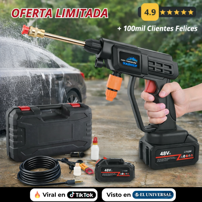 HIDROLAVADORA INALÁMBRICA MULTIFUNCIONAL CON BATERÍA RECARGABLE